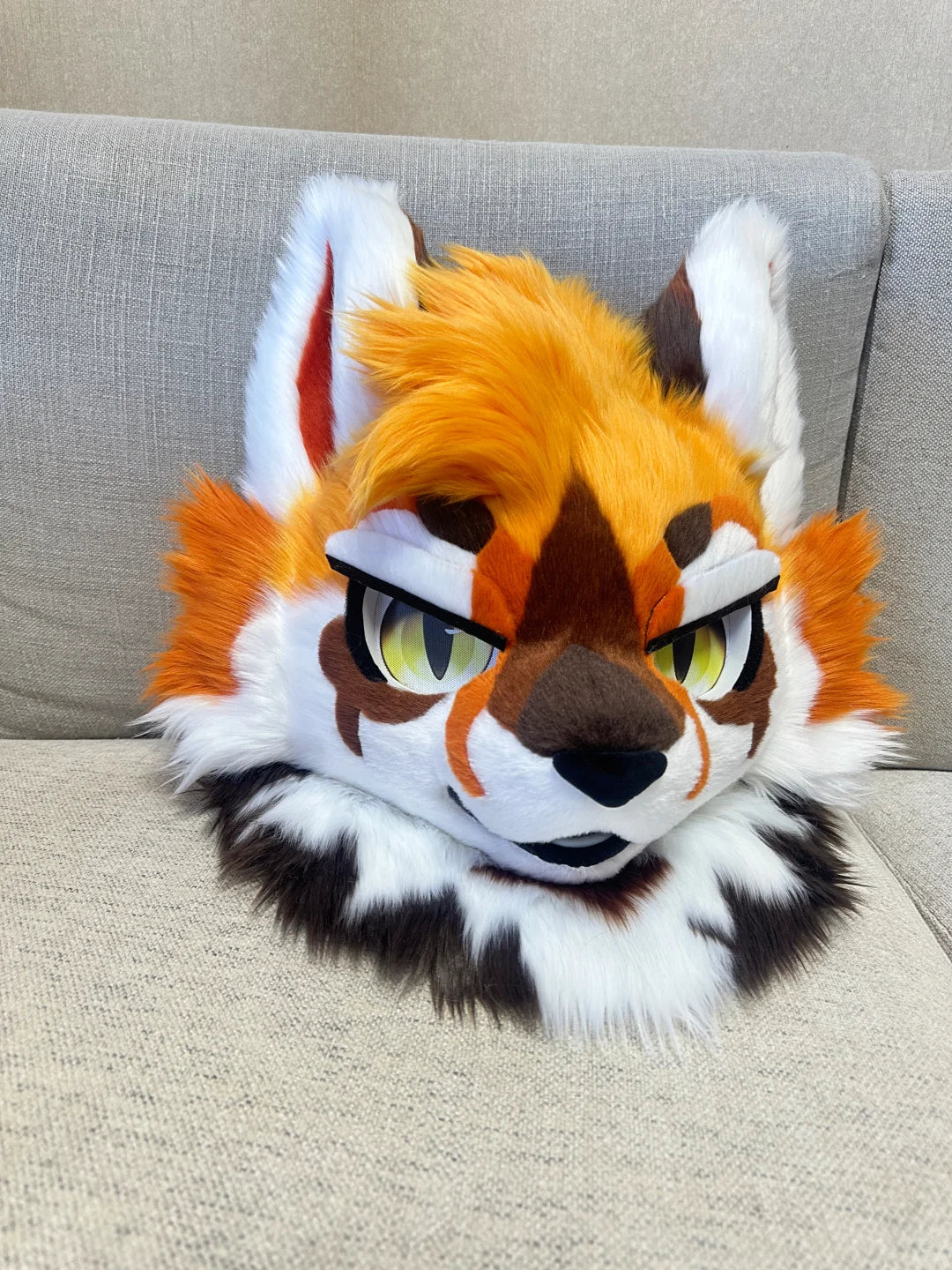 Yis Cosplay Orange Fox Kemono Style Custom Fursuit Head