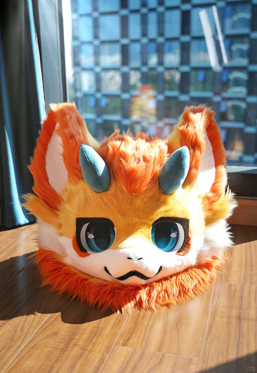Yis Cosplay Custom Dragon Kemono Style Fursuit Head