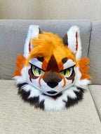 Yis Cosplay Orange Fox Kemono Style Custom Fursuit Head
