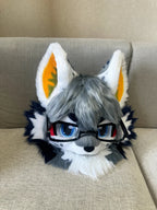 Yis Cosplay Gray Wolf Kemono Style Custom Fursuit Head