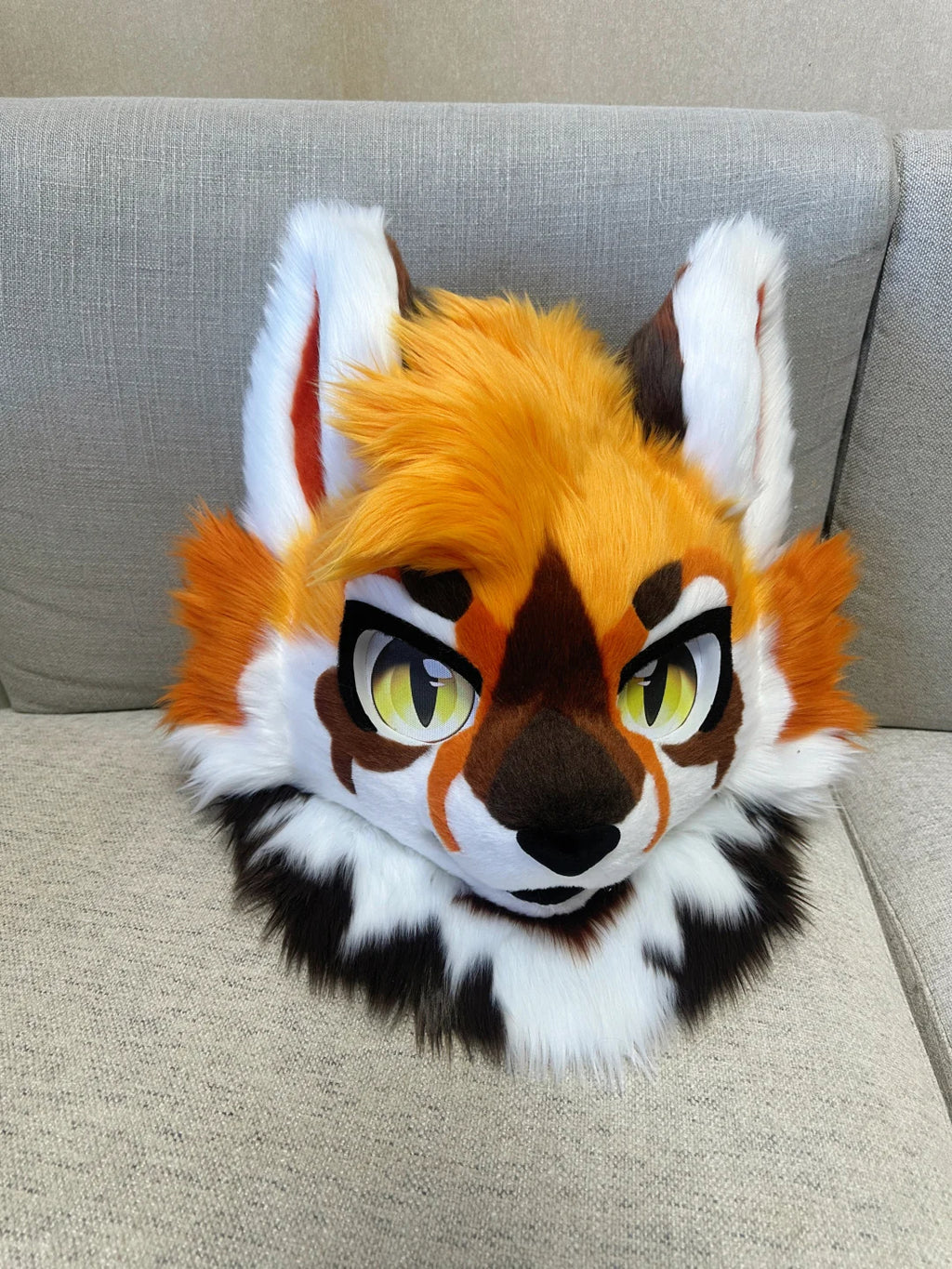 Yis Cosplay Orange Fox Kemono Style Custom Fursuit Head
