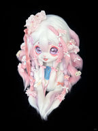 Yis cosplay Handmade Custom Pink & White Kigurumi Fursuit Head - Yiscosplay